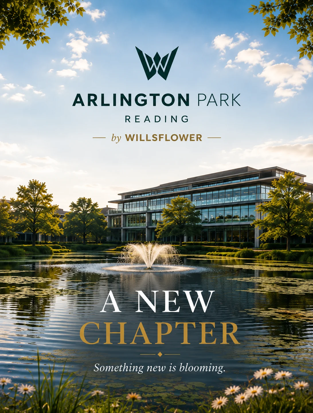 Arlington Park, Reading, by Willsflower. A new chapter. Something new is blooming.